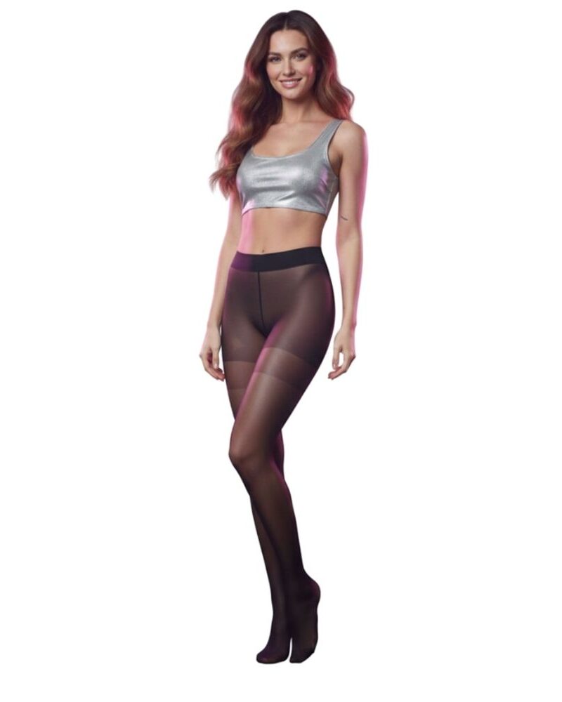 גרביון שקוף שחור פרימיום ✨