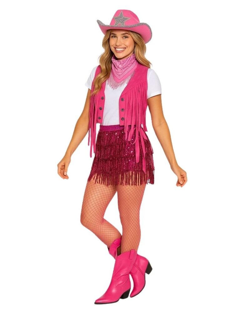 וסט פרנזים ורוד לנשים ולנערות 💖✨