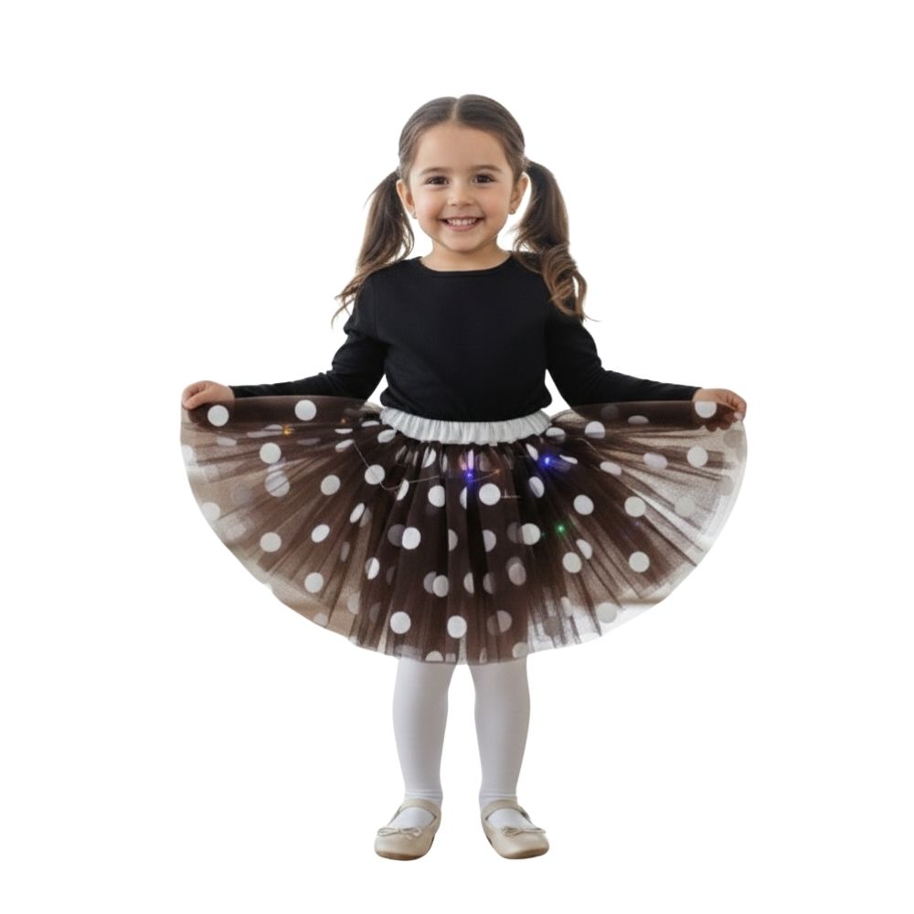 חצאית טוטו במבי עם אורות מפוארת לתינוקות ✨