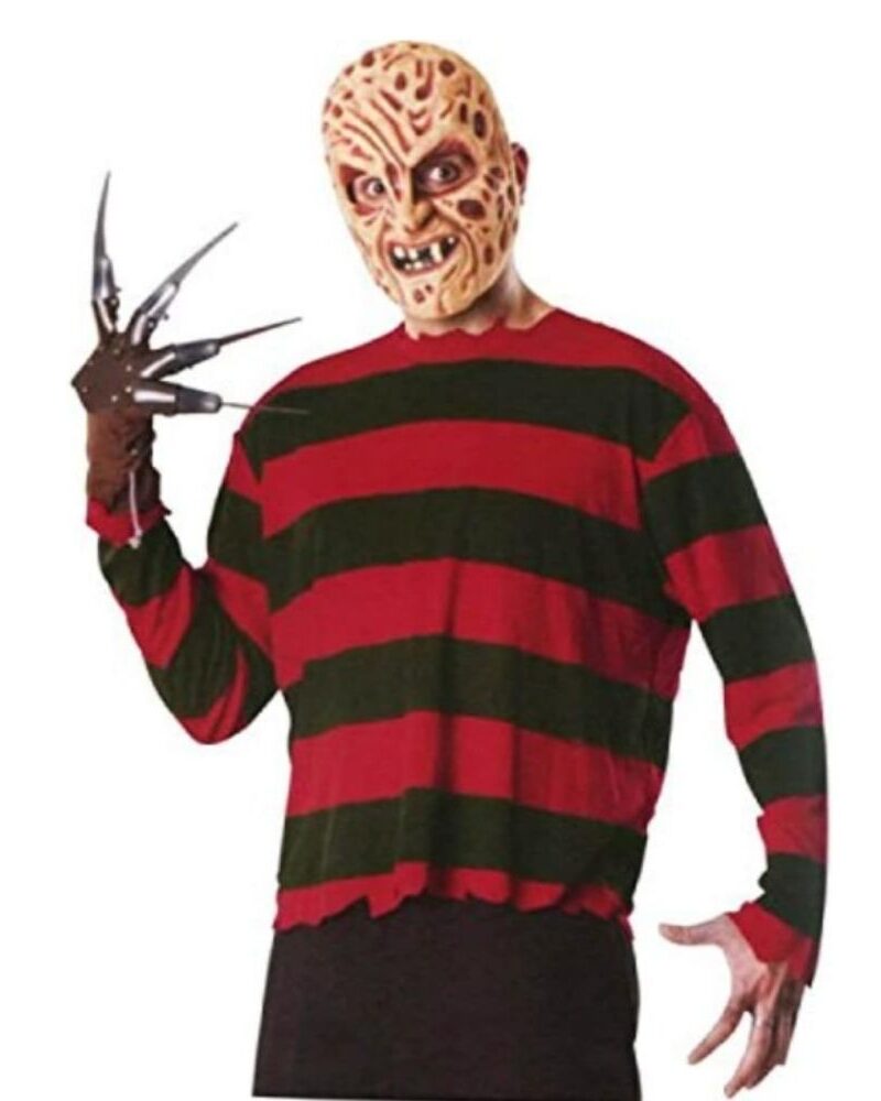 סט תחפושת פרדי קרוגר למבוגרים – כולל מסכה וכפפה 🩸🔥