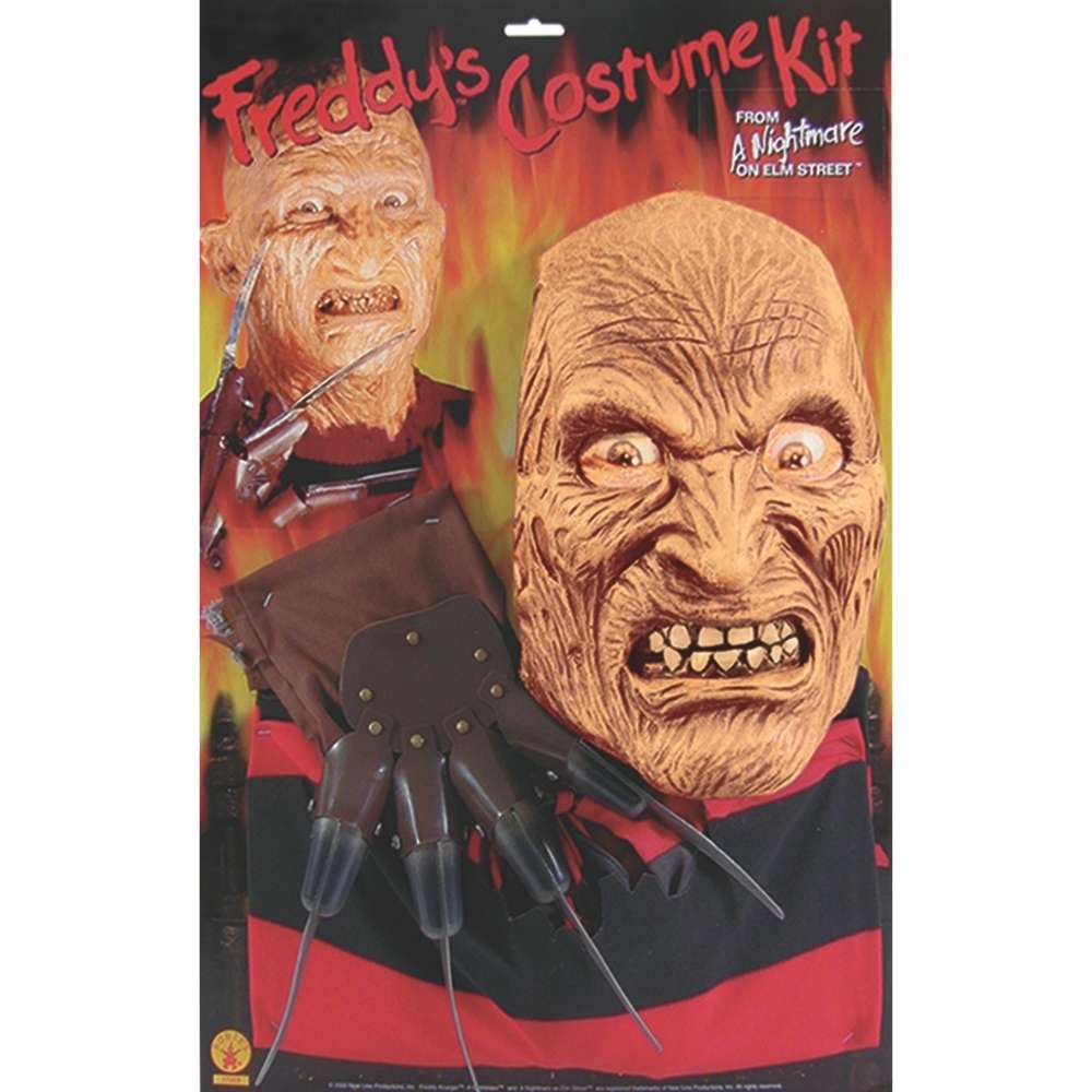 סט תחפושת פרדי קרוגר למבוגרים – כולל מסכה וכפפה 🩸🔥