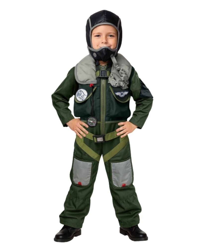 תחפושת טייס קרב ישראלי פרימיום לילדים ✈️🇮🇱