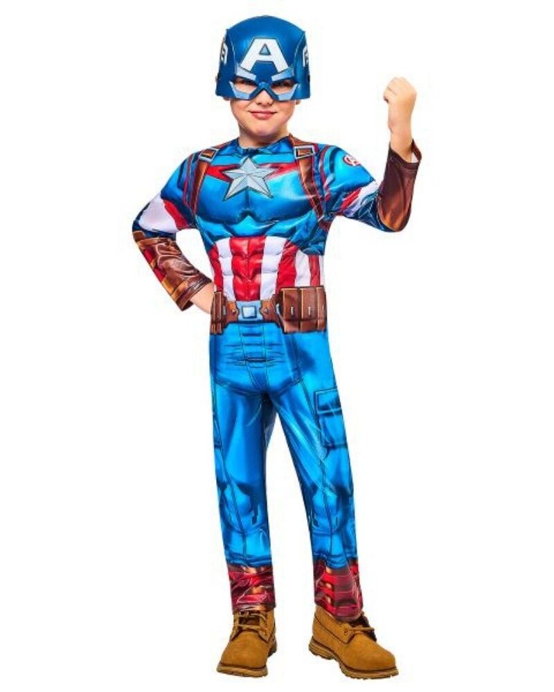 תחפושת קפטן אמריקה דלוקס לילדים 🛡️