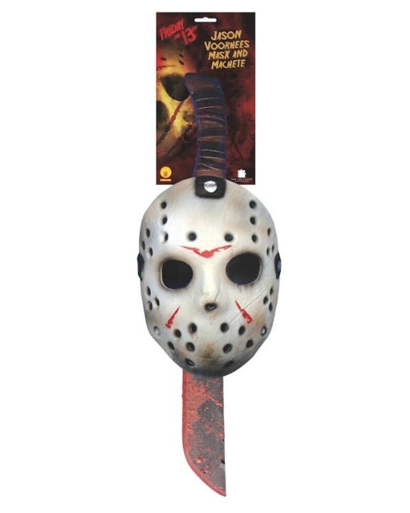 מסכה ומצ’טה לג’ייסון למבוגרים – Friday the 13th 🩸
