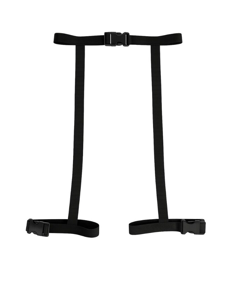 "חגורת רצועות טקטית שחורה ללוחמת עם אבזמי קליק ורצועות מתכווננות"