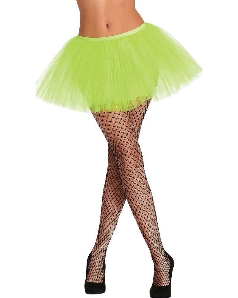 חצאית טוטו ירוקה 5 שכבות : נפח מקסימלי ללוק זוהר ובולט