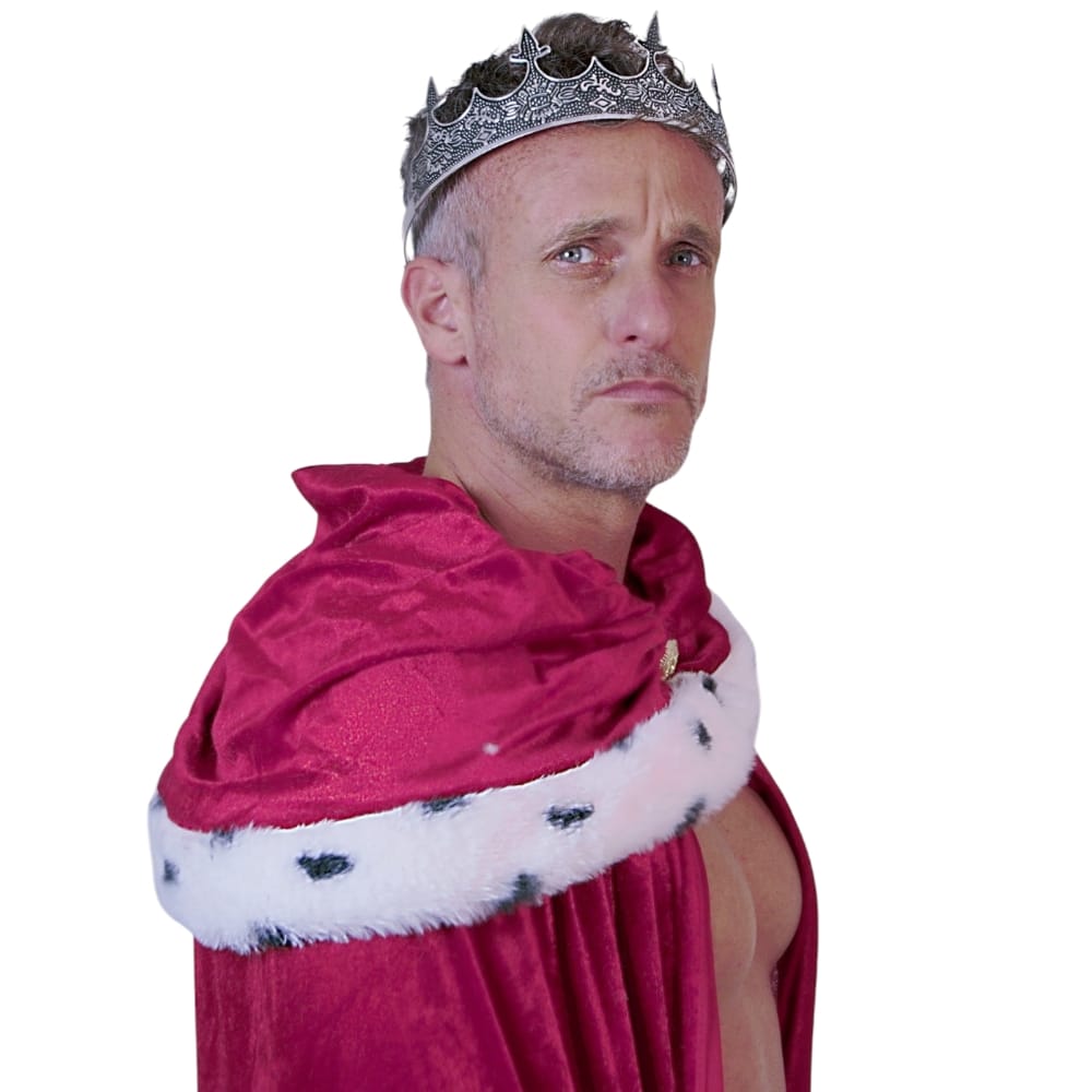 כתר מלך מתכוונן ממתכת - למראה עוצמתי, יוקרתי ובלתי נשכח