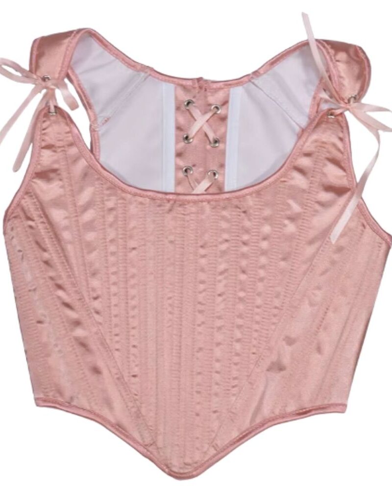 מחוך עצמות יוקרתי בגוון ורוד פודרה - המראה הרומנטי המושלם