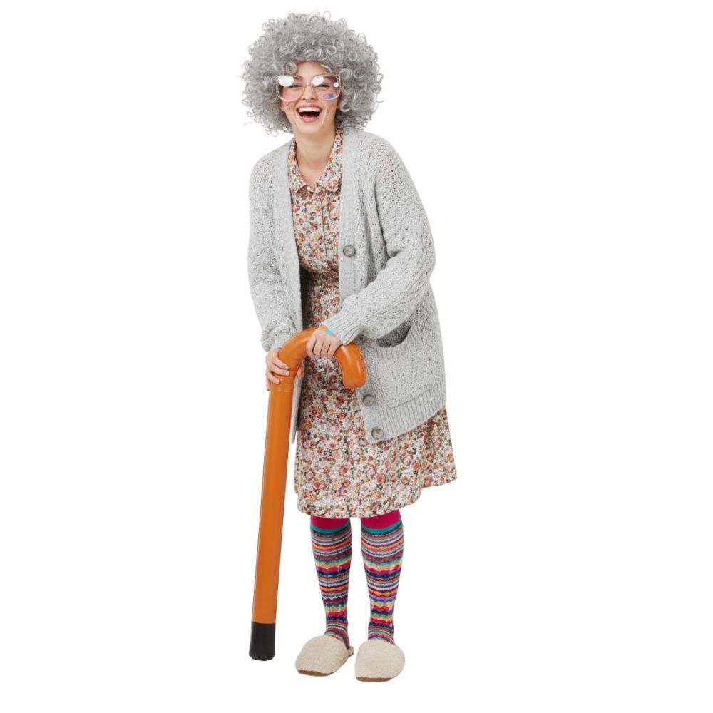 מקל סבא מתנפח לתחפושת - אביזר משלים לסבא, סבתא או קשיש