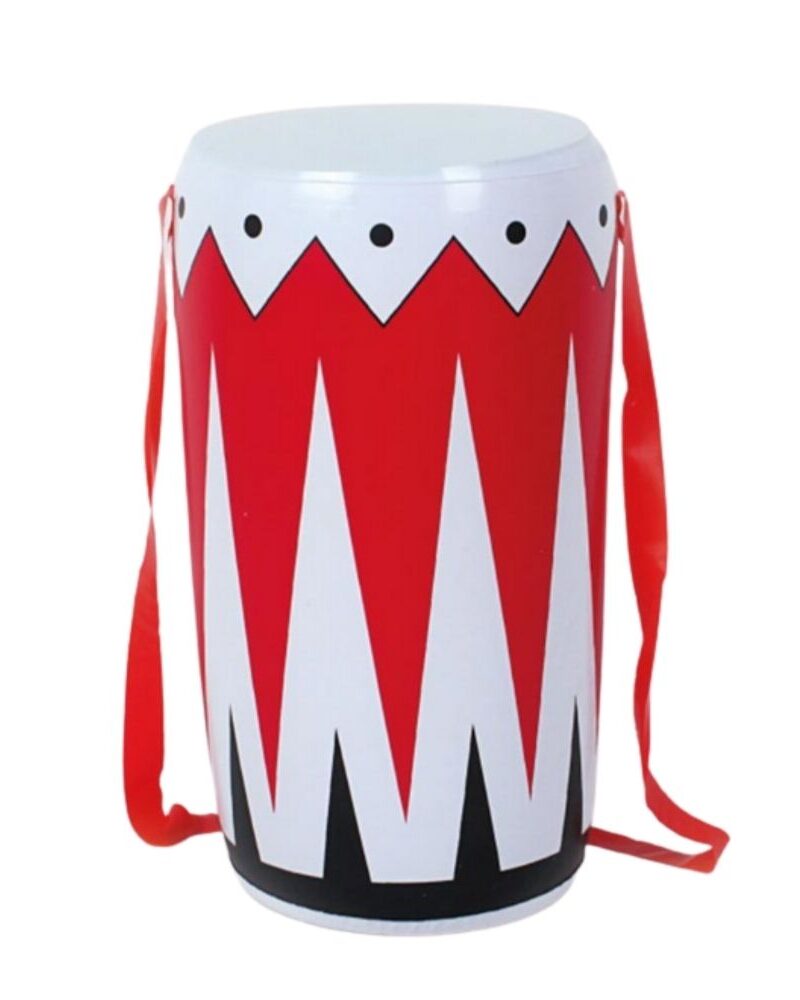 תוף מתנפח צבעוני עם רצועת נשיאה - אביזר קצב למסיבות 🥁