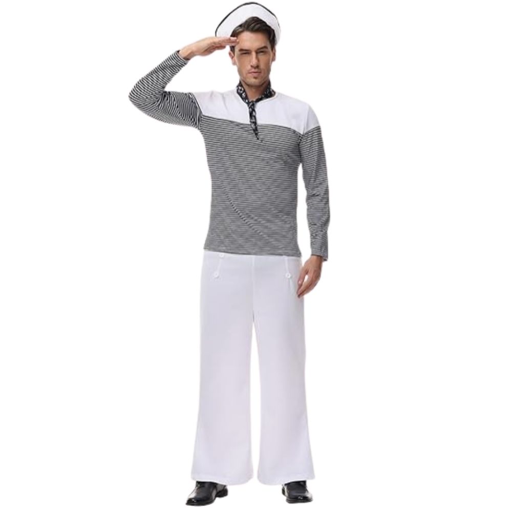 תחפושת מלח ים יוקרתית לגבר - המראה הקלאסי והכריזמטי המושלם