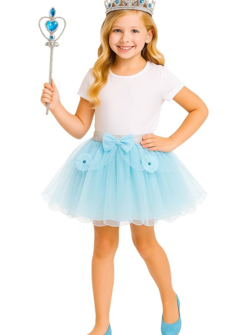 סט נסיכה תכלת קסום לילדות