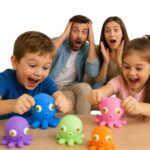 נידו תמנון לחיץ מג'לי רך לילדים מגיל 3, צעצוע אנטי סטרס מהנה