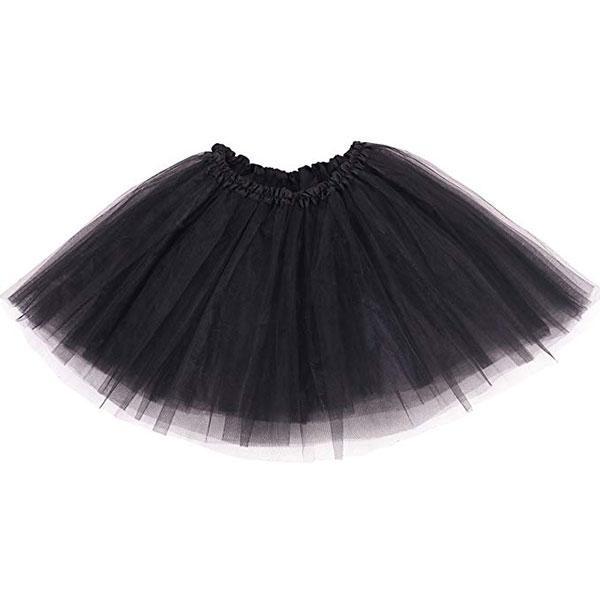 חצאית טוטו שחור 40 ס"מ :  חצאית לפורים חצאית לתחפושת