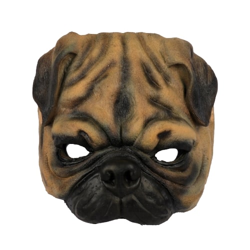 מסכת כלב בולדוג מסכת PU , מסכת פנים איכותית לפורים