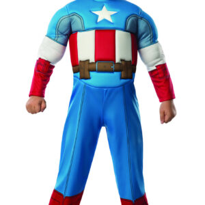 תחפושת קפטן אמריקה שרירי קומיקס הנוקמים לפעוטות , תחפושת לתינוקות