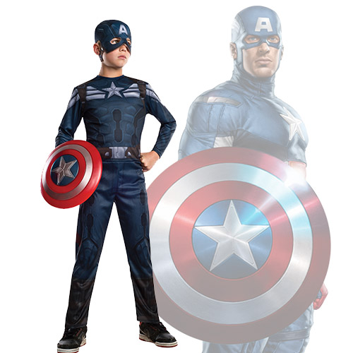 תחפושת קפטן אמריקה במשימה לילדים