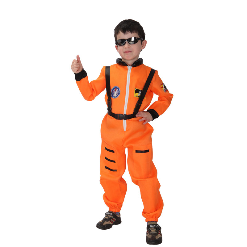 תחפושת אסטרונאוט כתום לילדים