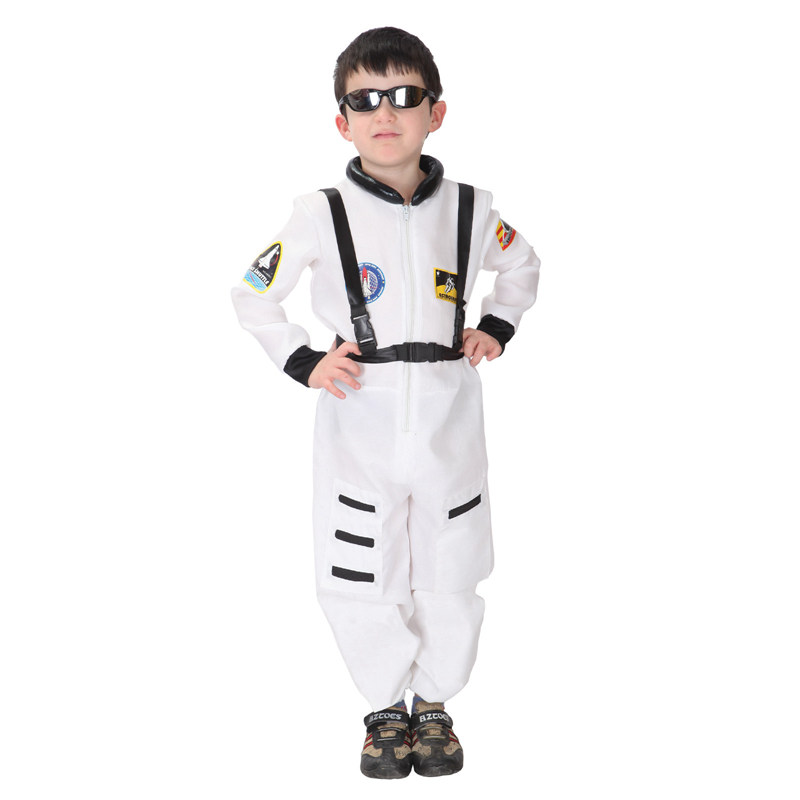 תחפושת אסטרונאוט לבן לילדים NASA