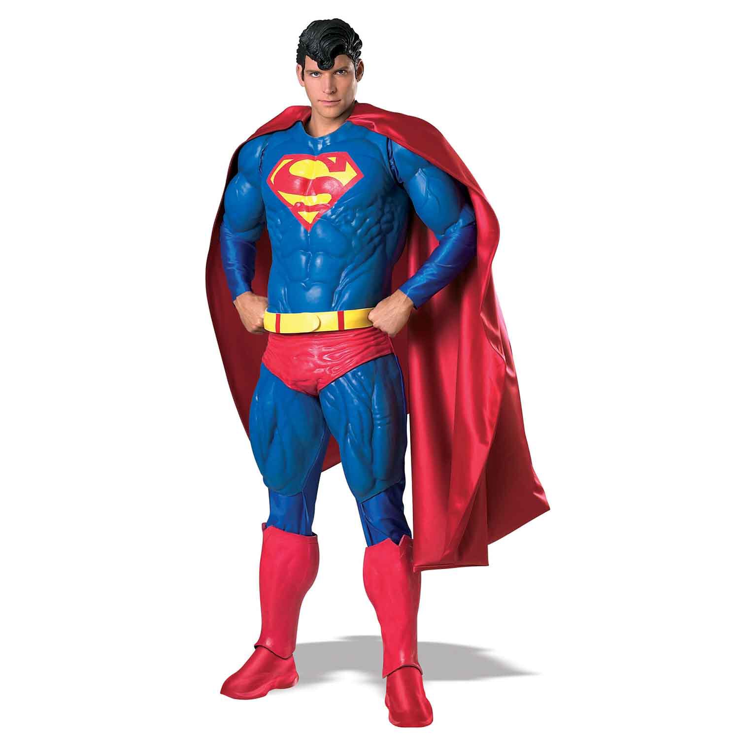 תחפושת סופרמן שרירי סופר דלוקס לגבר דגם הוליווד 2024