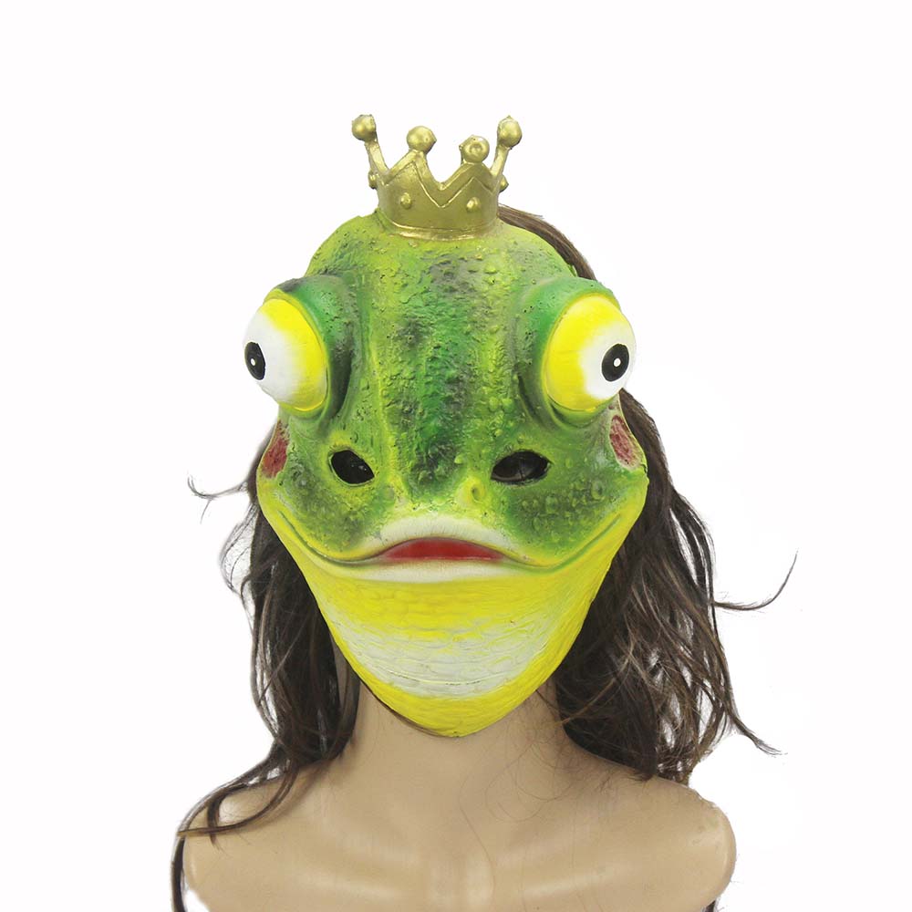 מסכה צפרדע נסיך PU  , מסכת פנים איכותית לפורים